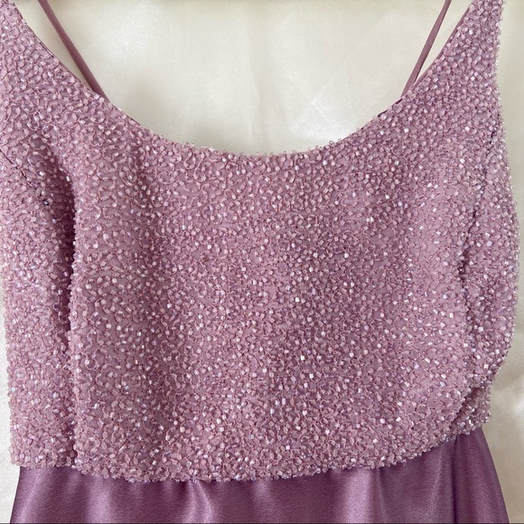 Vintage lilac beaded dress - Picture 7 of 7